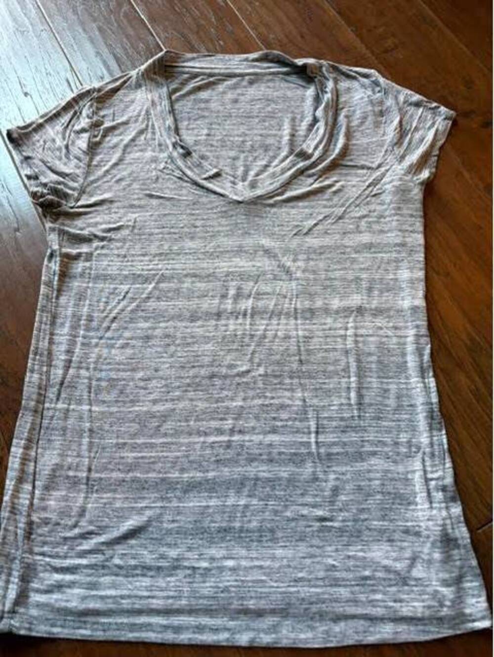 Merona Women's Heather Gray Short Sleeve T-Shirt XL
